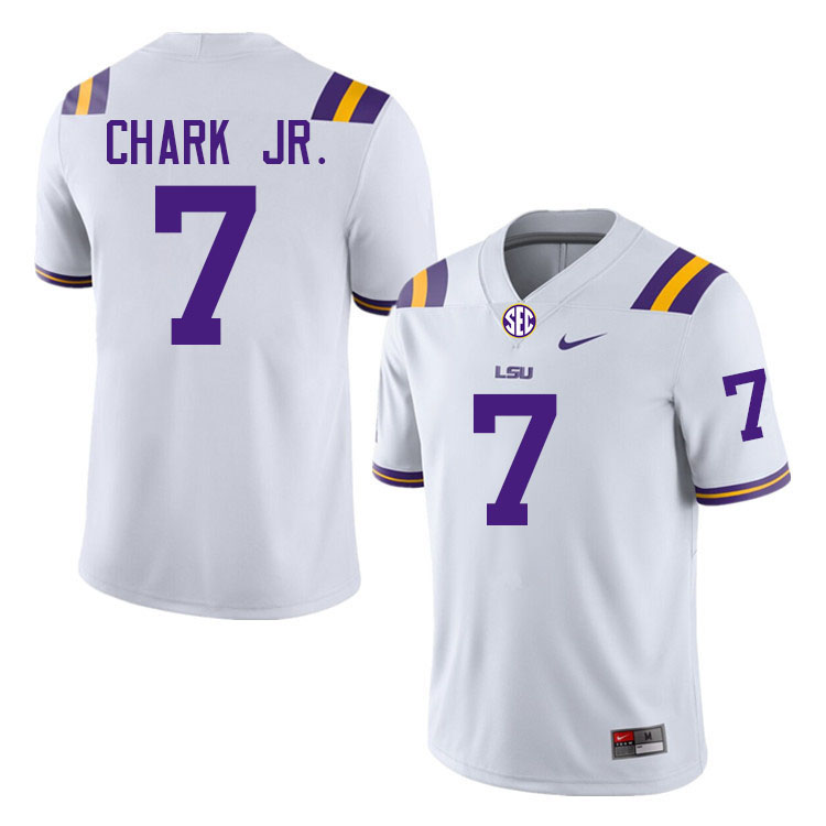 DJ Chark Jr. LSU Tigers Jersey,Louisiana State University Tigers Football Jersey-White